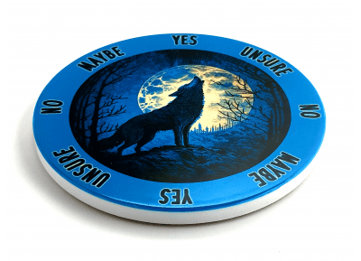 Howling Wolf Ceramic Pendulum Board