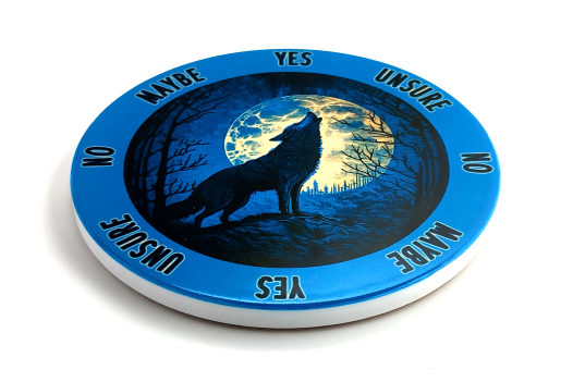Howling Wolf Ceramic Pendulum Board