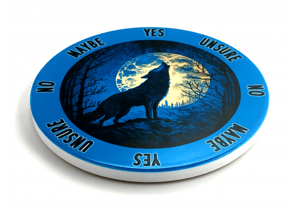 Howling Wolf Ceramic Pendulum Board