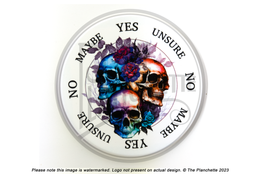 Skull &amp; Roses Ceramic Pendulum Board