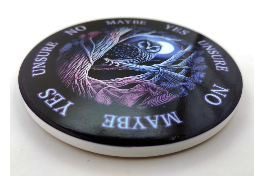 Eerie Owl Ceramic Pendulum Board
