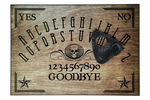 Wood-Effect Skull Ouija Board