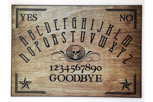 Wood-Effect Skull Ouija Board